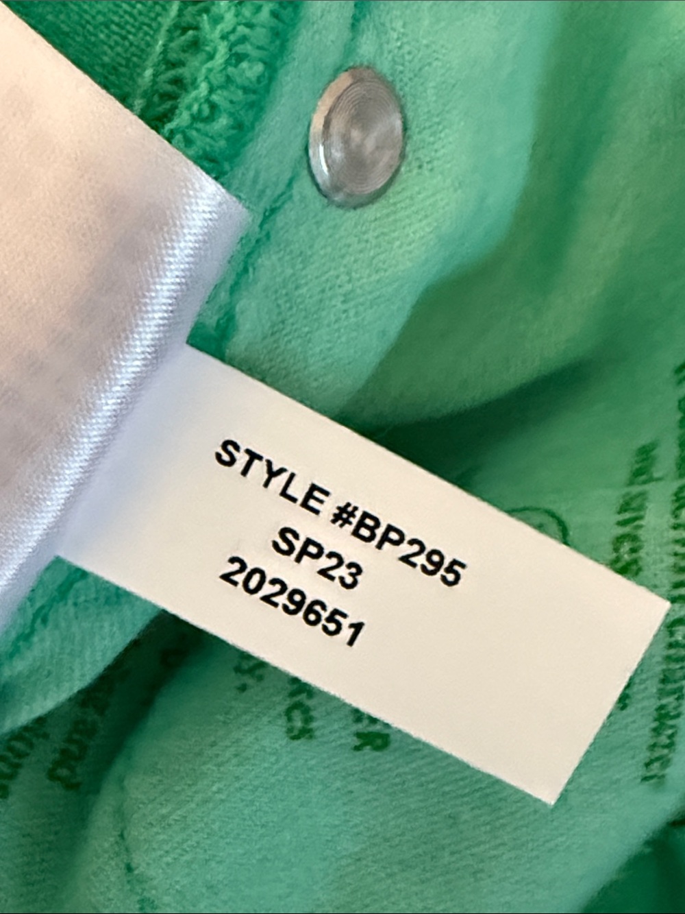 NWT J. Crew Mid-Rise Slouchy Straight Green Jeans Waist 26 - Picture 14 of 14